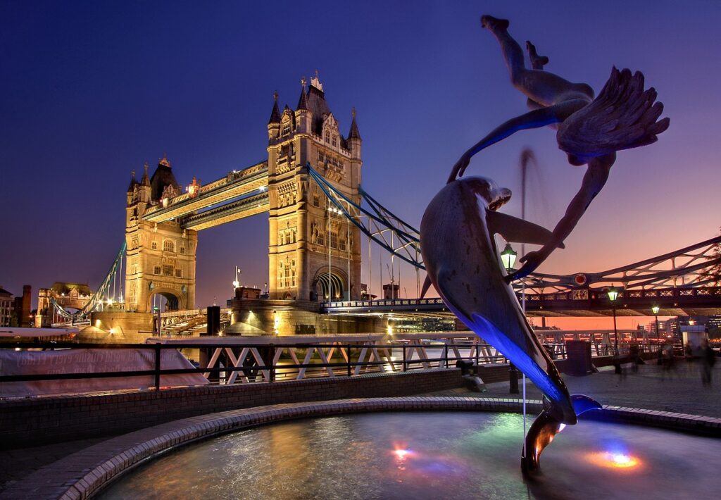 The Tower of London at sunset