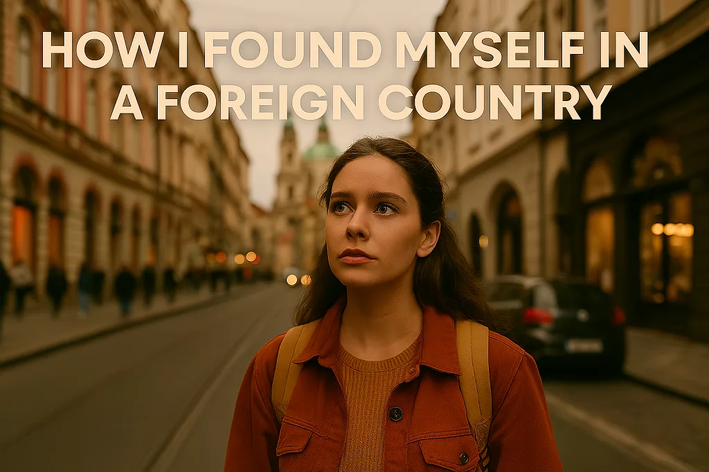 A reflective photo capturing the essence of self-discovery in a foreign land