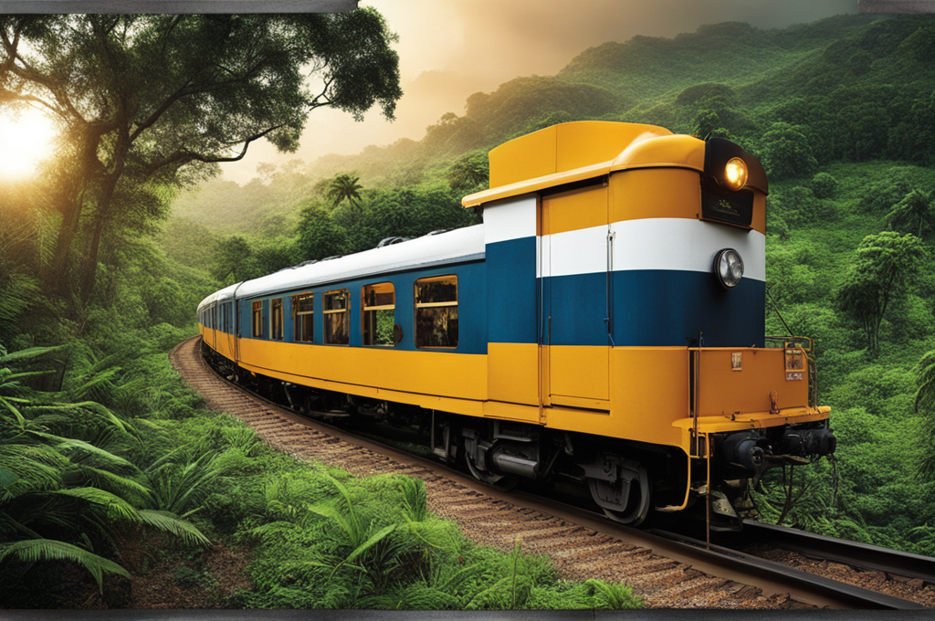 Embracing the serenity of Sri Lanka’s lush greenery aboard the Haputale Wilderness Train.